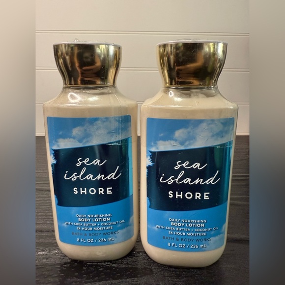 🏝️ New Bundle of 2 Bath & Body Works Sea Island Shore Lotions 🏝️ - Picture 1 of 3